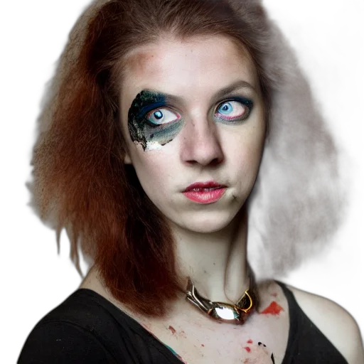 jewelry, face, mask, hair transparent PNG cut-out