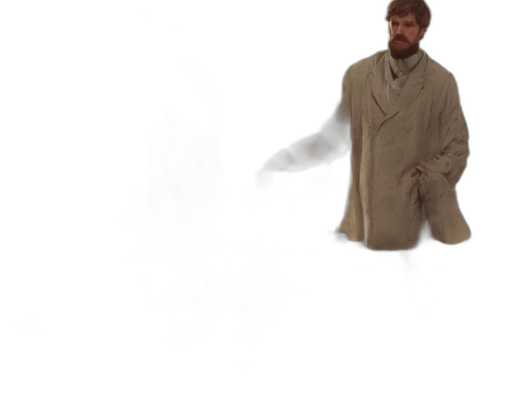jacket, staff, creature, umbrella transparent PNG cut-out