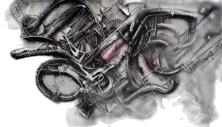 car, robot, concept art, photorealistic, cyberpunk, pencil sketch, outer space, grunge transparent PNG cut-out
