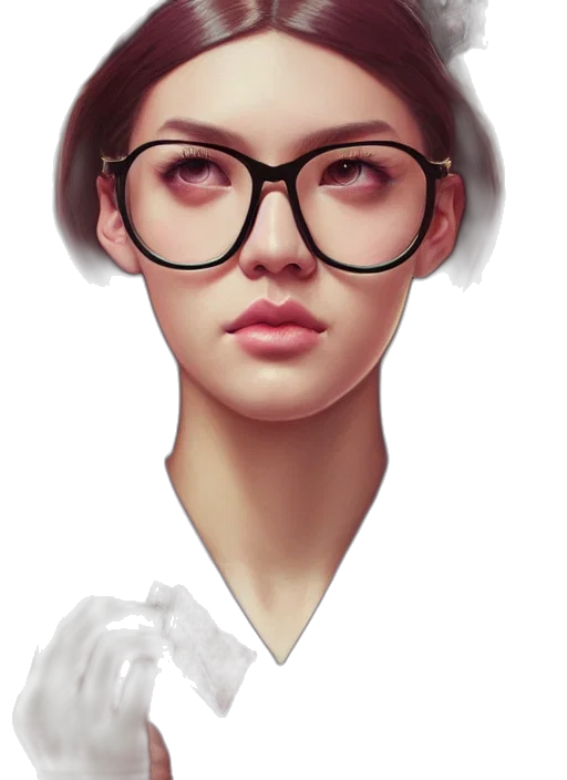 face, photorealistic, fantasy art, concept art transparent PNG cut-out