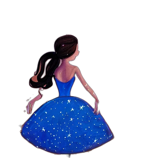 dress, crown, concept art, watercolor transparent PNG cut-out