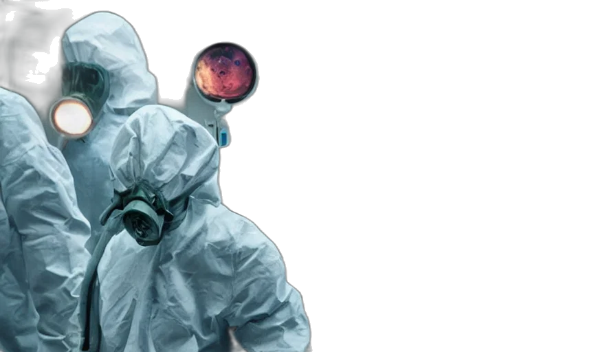 jacket, mask, creature, concept art, outer space, big, budget, science transparent PNG cut-out