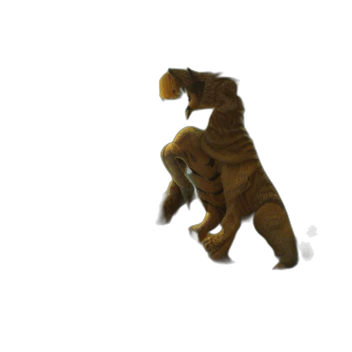 creature, animal, dragon, staff transparent PNG cut-out