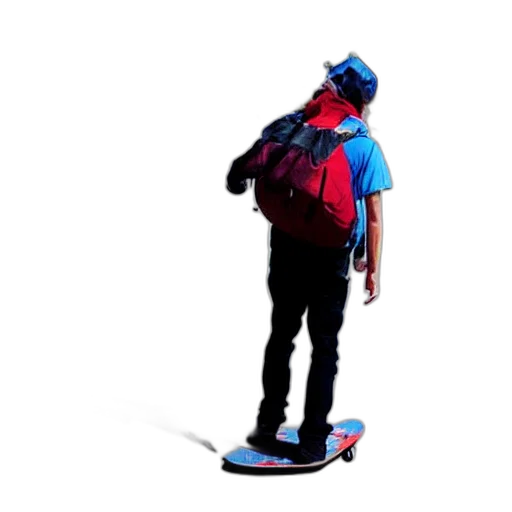 hat, jacket, shoes, staff, 3d render, concept art, photorealistic, vaporwave transparent PNG cut-out