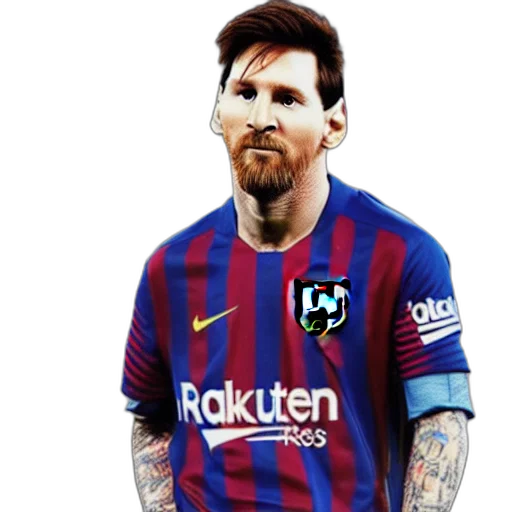 animal, photorealistic, pixel art, concept art, cartoon, lionel, messi, photograph transparent PNG cut-out