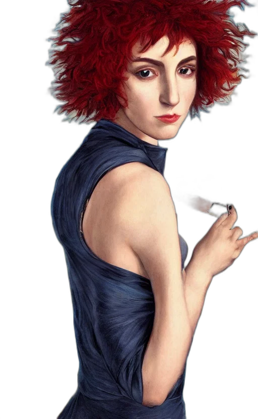 dress, hair, staff, jewelry, photorealistic, concept art, comic book art, watercolor transparent PNG cut-out