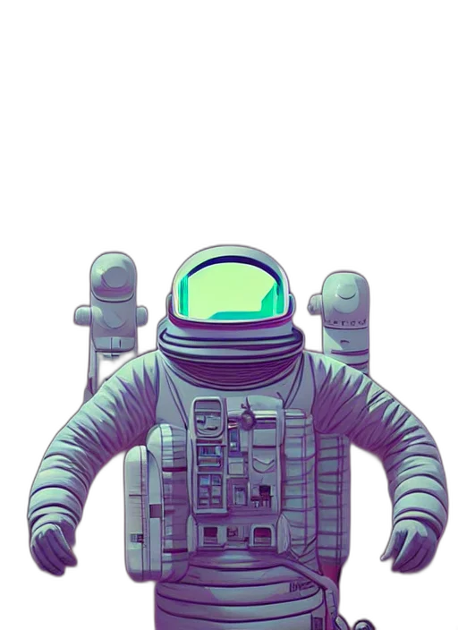 robot, face, mask, staff transparent PNG cut-out