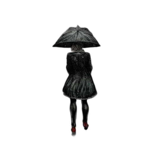 umbrella, dress, hat, jacket transparent PNG cut-out
