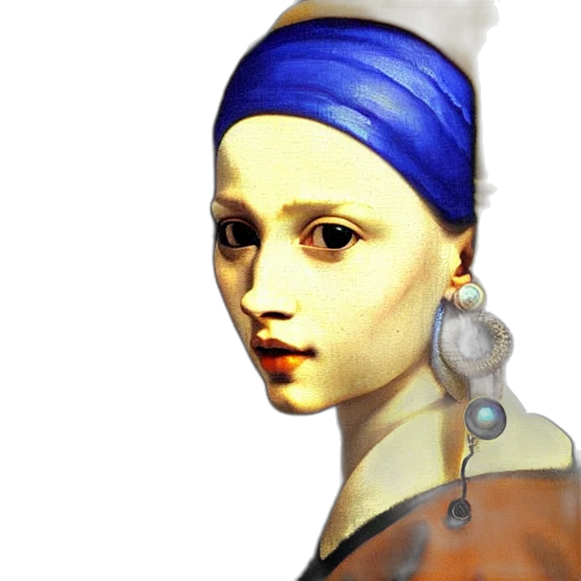 jewelry, face, hat, mask, photorealistic, fantasy art, oil painting, 3d render transparent PNG cut-out