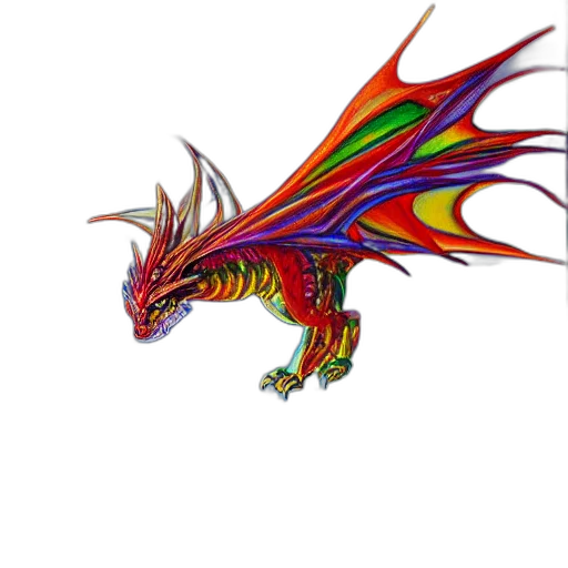 dragon, staff, animal, creature, fantasy art, pixel art, 3d render, concept art transparent PNG cut-out