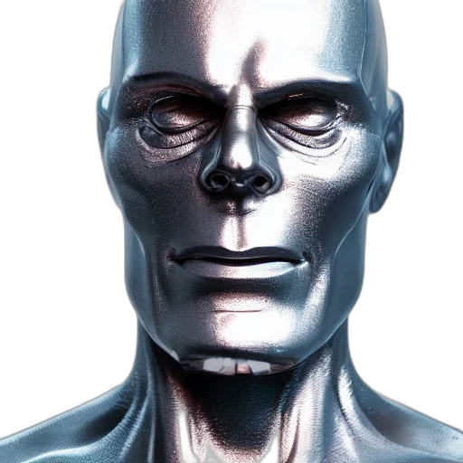 robot, face, mask, 3d render transparent PNG cut-out