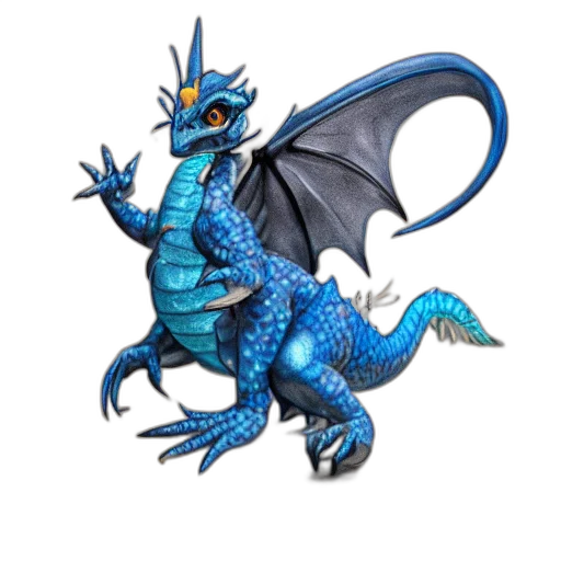 dragon, creature, concept art, 3d render transparent PNG cut-out