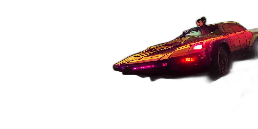 car, weapon, concept art, cyberpunk transparent PNG cut-out