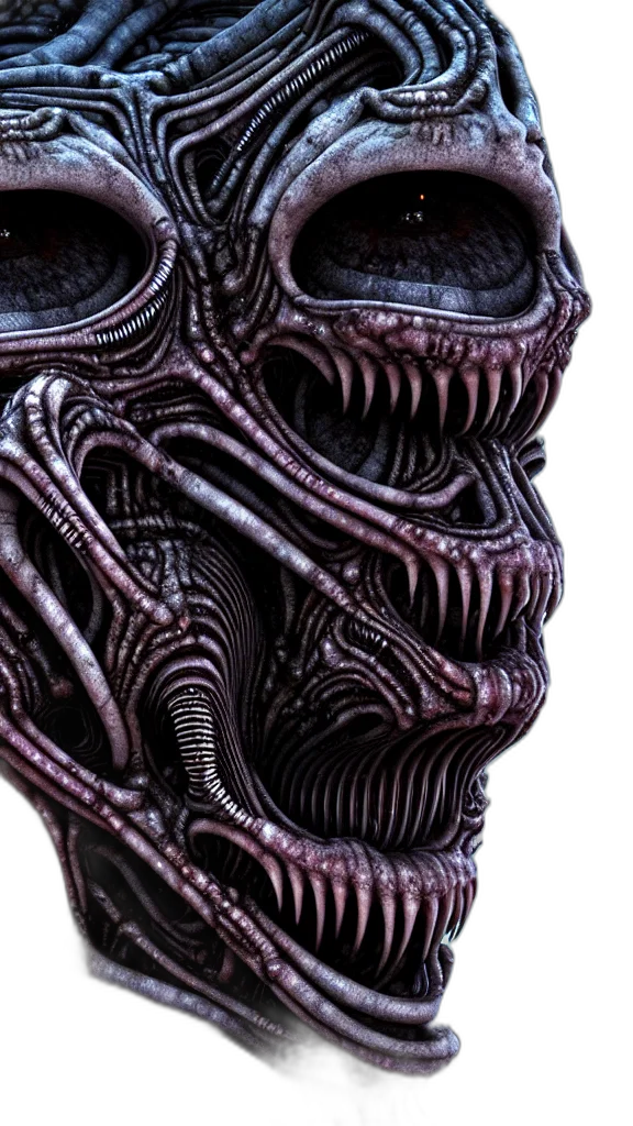 mask, creature, face, concept art transparent PNG cut-out