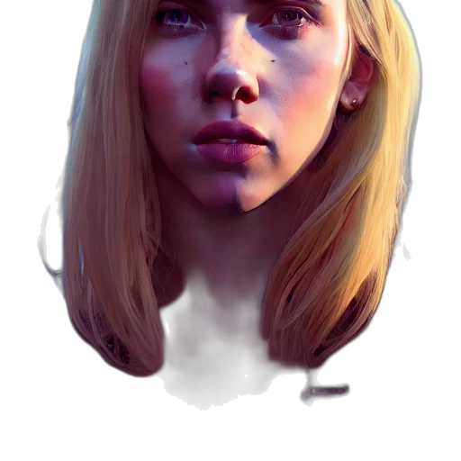 face, mask, hair, robot transparent PNG cut-out