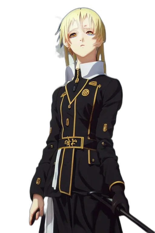 staff, jacket, dress, crown transparent PNG cut-out