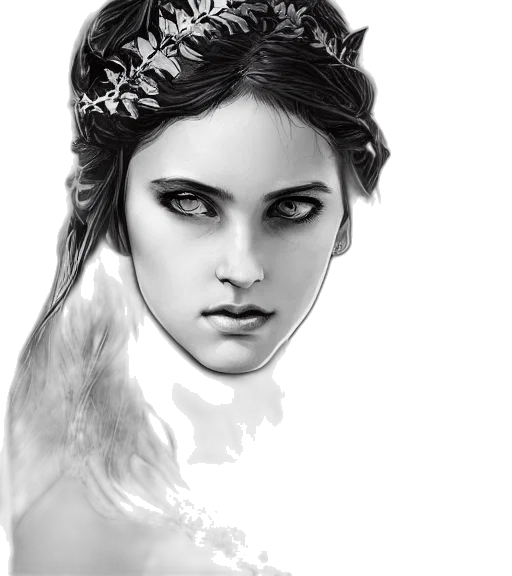 crown, jewelry, face, mask, photorealistic, fantasy art, pencil sketch, concept art transparent PNG cut-out