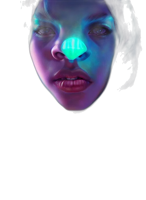 mask, face, robot, creature transparent PNG cut-out