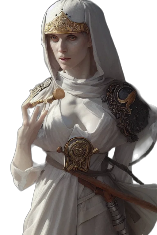 sword, staff, dress, jewelry, fantasy art, concept art, photorealistic, pixel art transparent PNG cut-out