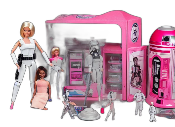 outer space, star, wars, barbie, play, set, children, toy transparent PNG cut-out