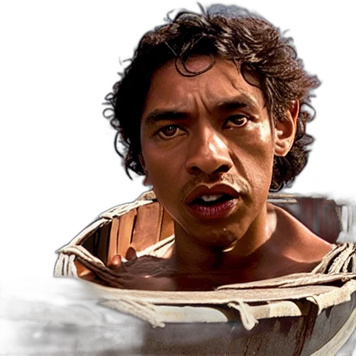 face, concept art, photorealistic, comic book art transparent PNG cut-out