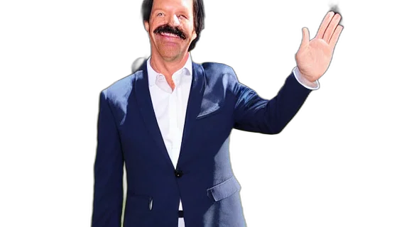 jacket, staff, animal, ted, lasso, waving, goodbye transparent PNG cut-out