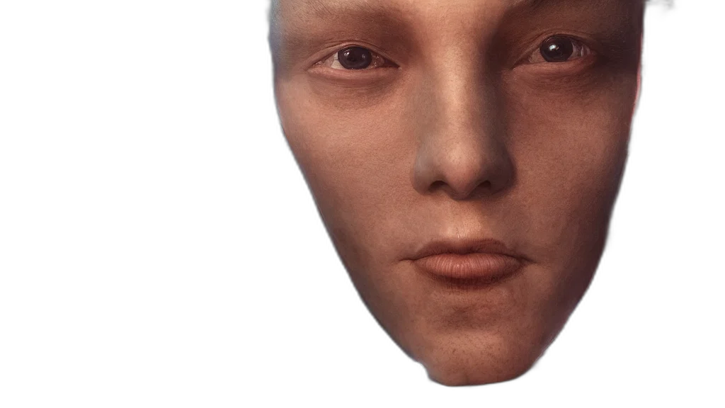 face, mask, robot, creature transparent PNG cut-out