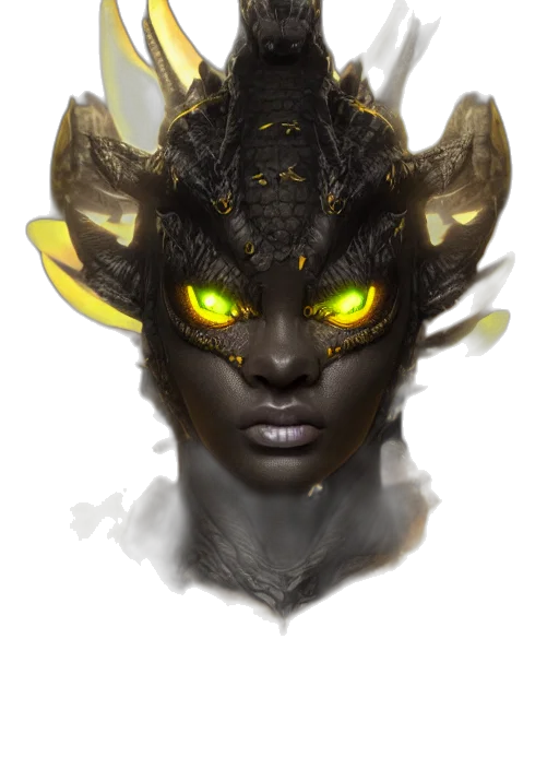 dragon, mask, face, creature transparent PNG cut-out