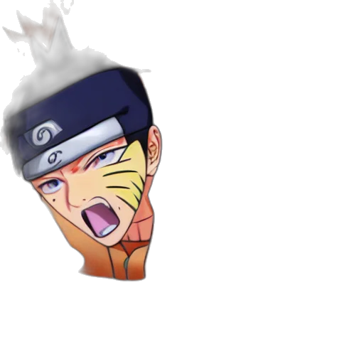 hat, face, mask, anime, 3d render, pixel art, cartoon, naruto transparent PNG cut-out