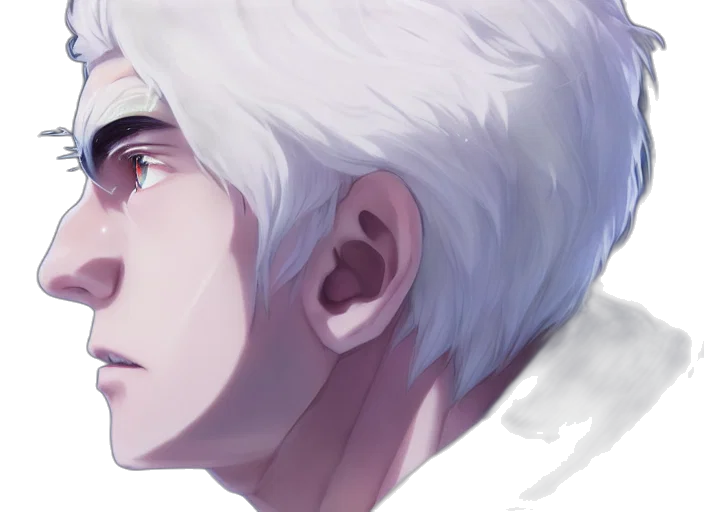 face, creature, anime, fantasy art transparent PNG cut-out