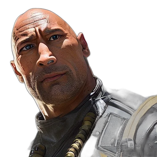 face, weapon, concept art, photorealistic transparent PNG cut-out