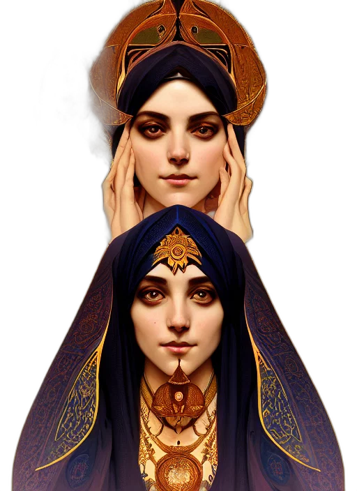 mask, crown, face, jewelry, concept art, fantasy art, pixel art, 3d render transparent PNG cut-out