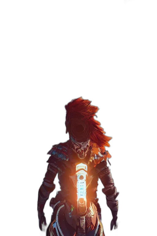 jacket, robot, sword, staff transparent PNG cut-out