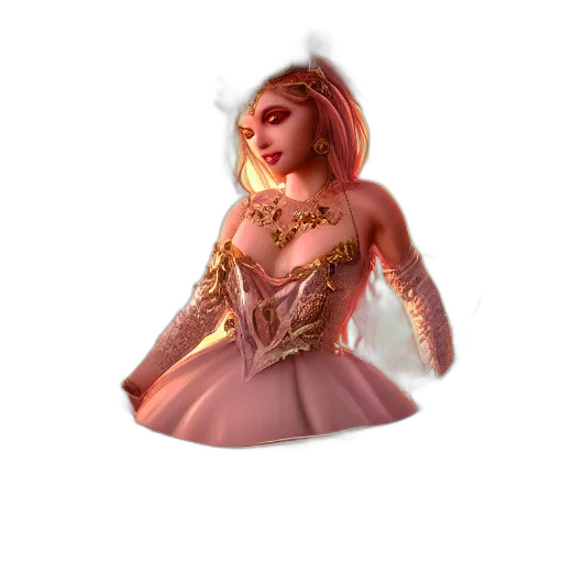 jewelry, crown, dress, staff transparent PNG cut-out