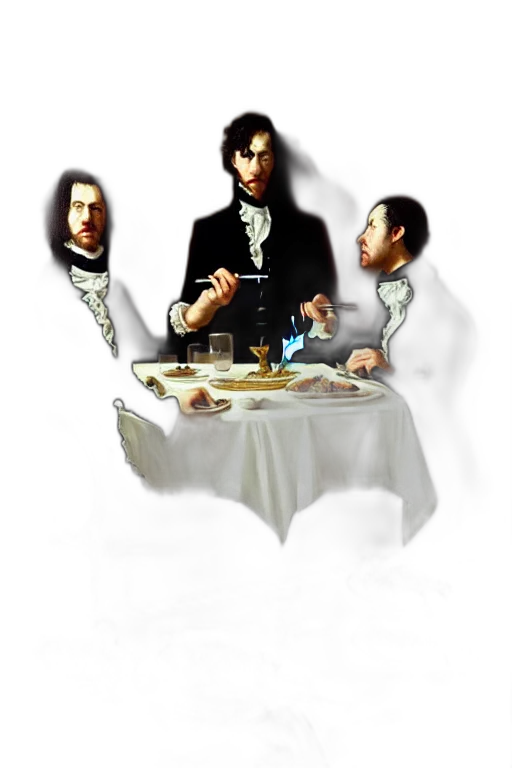 food, staff, face, concept art transparent PNG cut-out