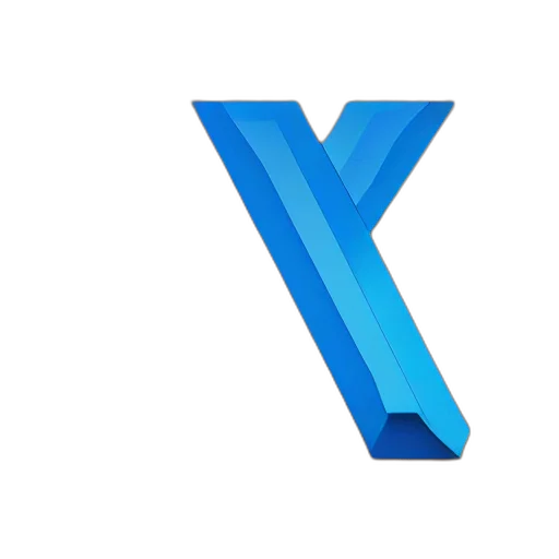blue, letter, crypto, logo transparent PNG cut-out