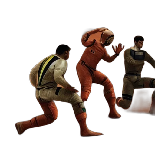 concept art, 3d render, comic book art, pixel art transparent PNG cut-out