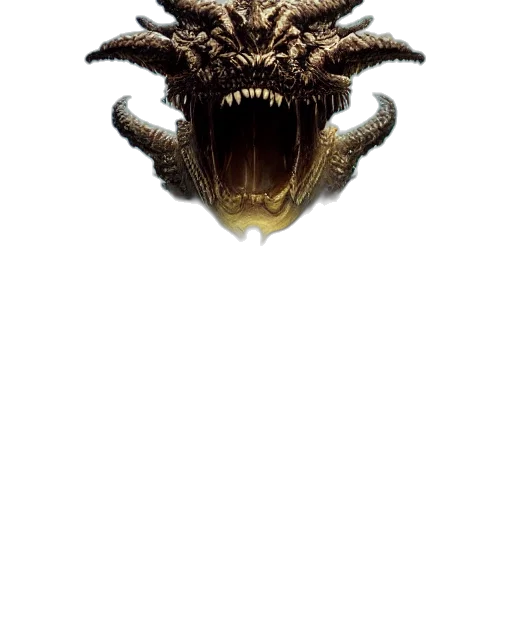 dragon, mask, creature, animal, concept art, fantasy art, pixel art, 3d render transparent PNG cut-out