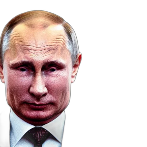 face, photorealistic, concept art, cartoon, vladimir, putin, inside, glass transparent PNG cut-out