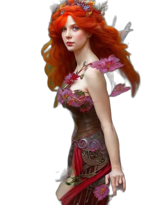 dress, fantasy art, concept art, photorealistic transparent PNG cut-out