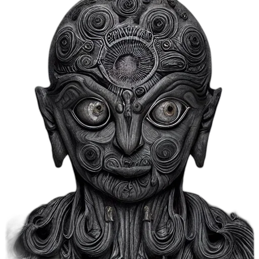 mask, face, staff, creature transparent PNG cut-out