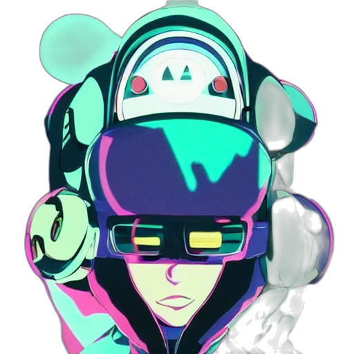 robot, jacket, mask, face transparent PNG cut-out
