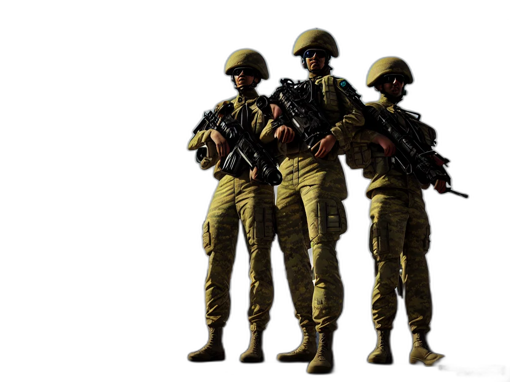 weapon, staff, concept art, 3d render, pixel art, photorealistic, earth tones, soldiers transparent PNG cut-out