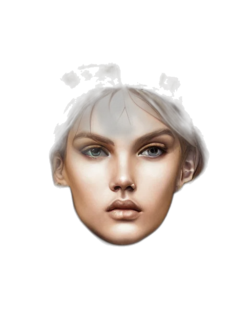 face, crown, mask, hat, photorealistic, 3d render, fantasy art, concept art transparent PNG cut-out