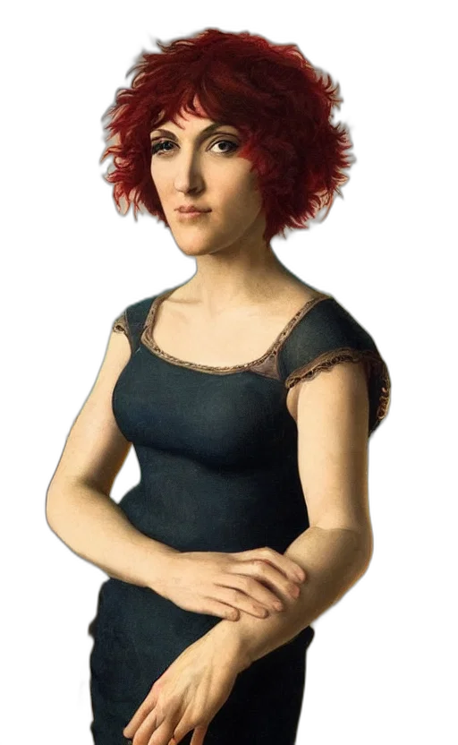 dress, hair, jewelry, staff, photorealistic, fantasy art, oil painting, pixel art transparent PNG cut-out