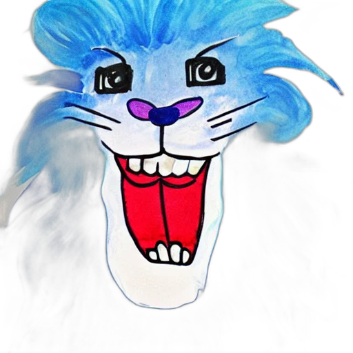 mask, creature, animal, face, concept art, cartoon, photorealistic, watercolor transparent PNG cut-out
