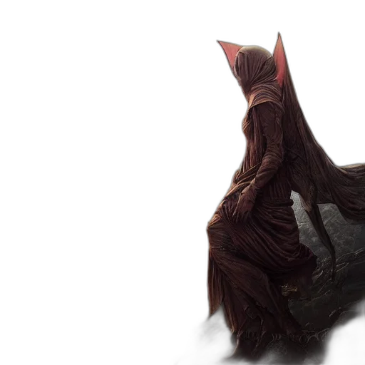 creature, animal, hair, dress, concept art, 3d render, fantasy art, photorealistic transparent PNG cut-out