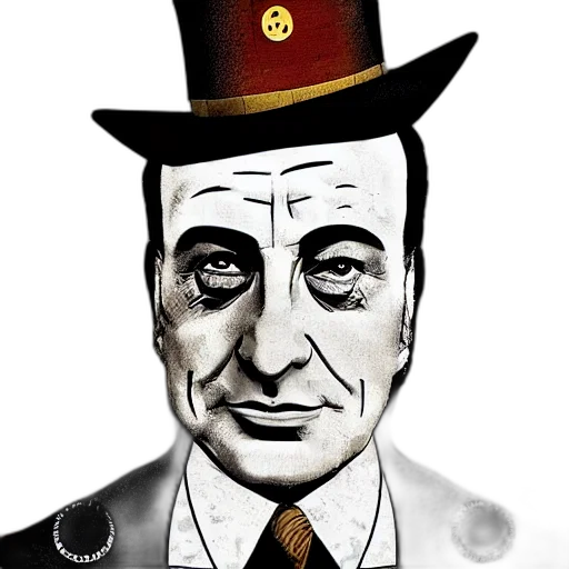 hat, staff, face, cartoon transparent PNG cut-out