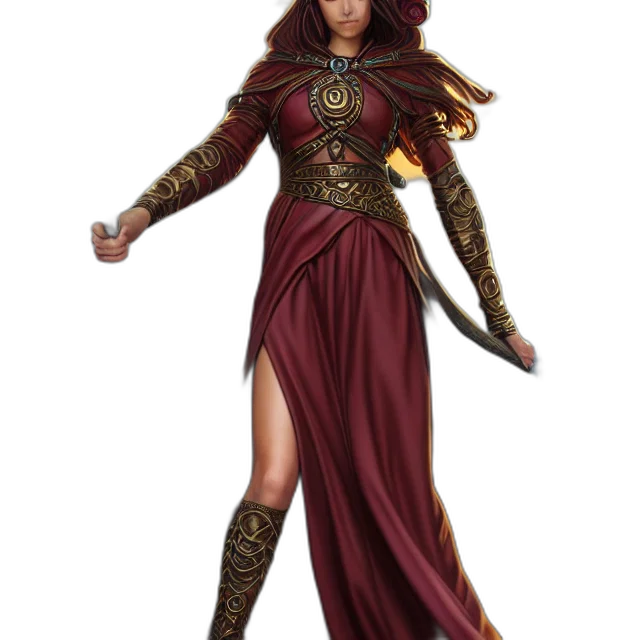 dress, fantasy art, concept art, 3d render transparent PNG cut-out