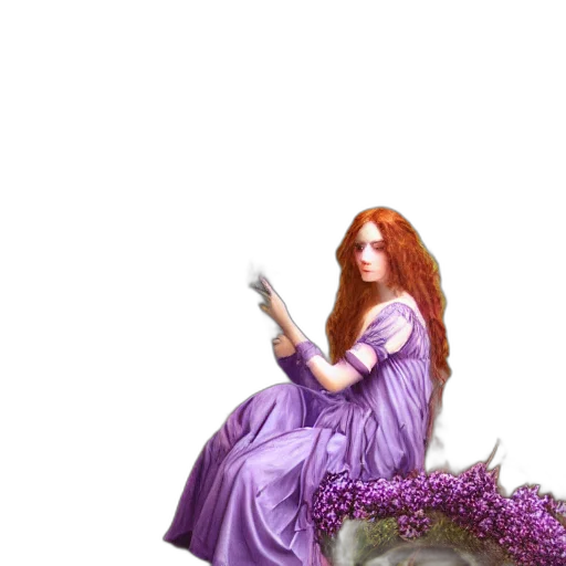 dress, dragon, staff, creature transparent PNG cut-out